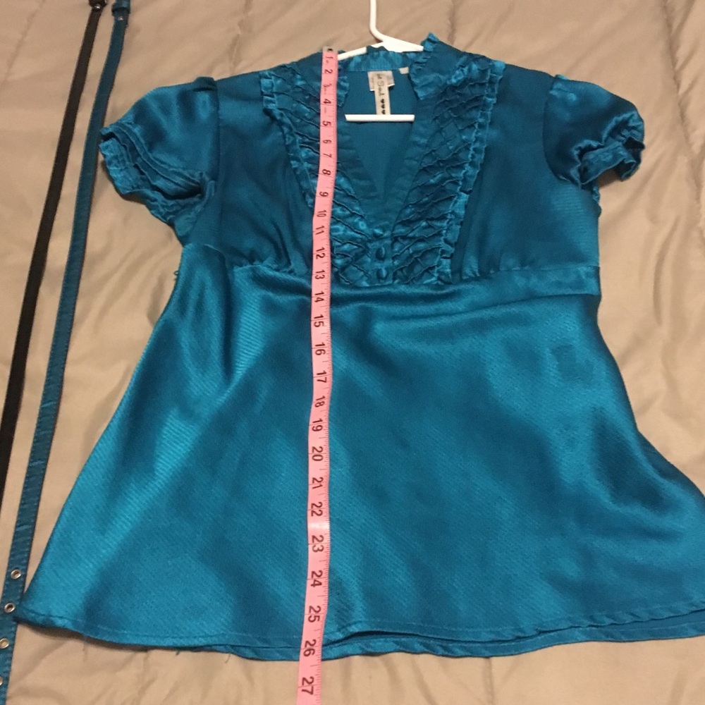 Turquoise Heart Soul Baby Doll Shirt